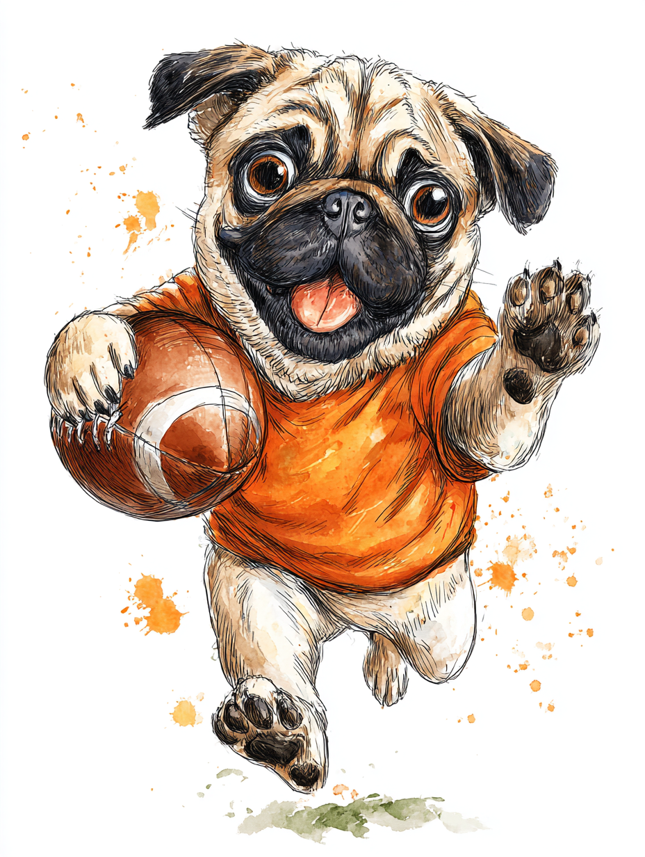 Sporty Pet Cartoon