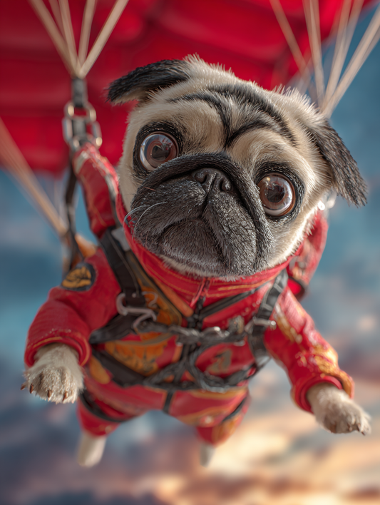 Skydiving Pup Portrait